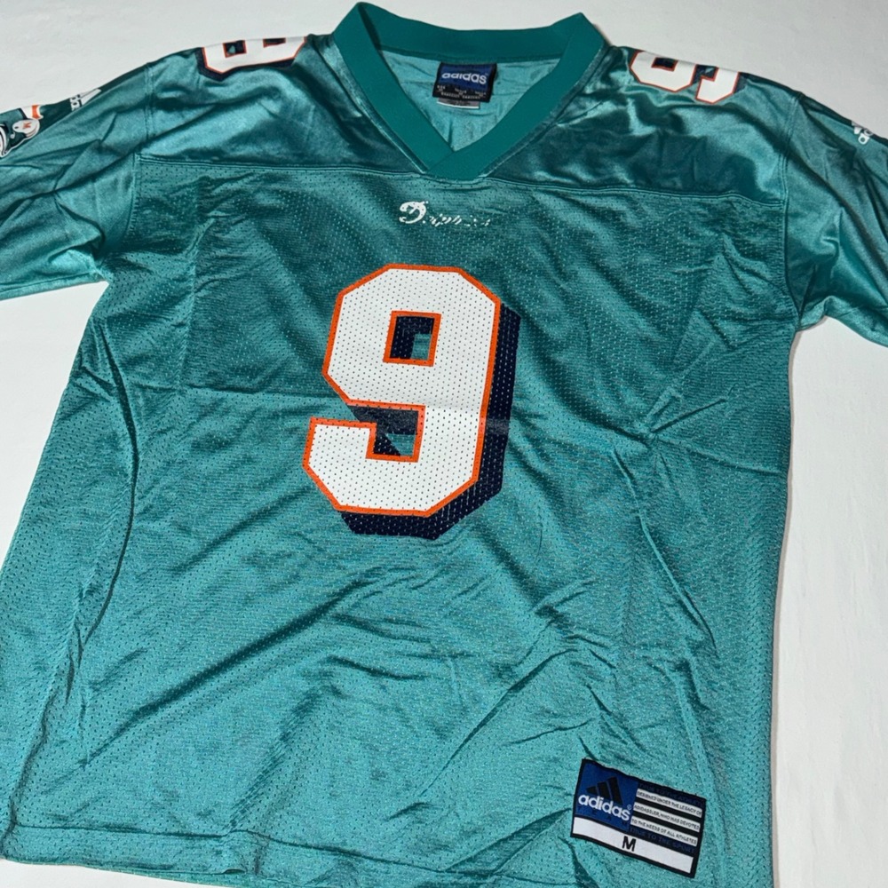 Vintage 2000s Miami Dolphins Jay Fiedler #9 Adidas NFL Football Jersey Men's Med